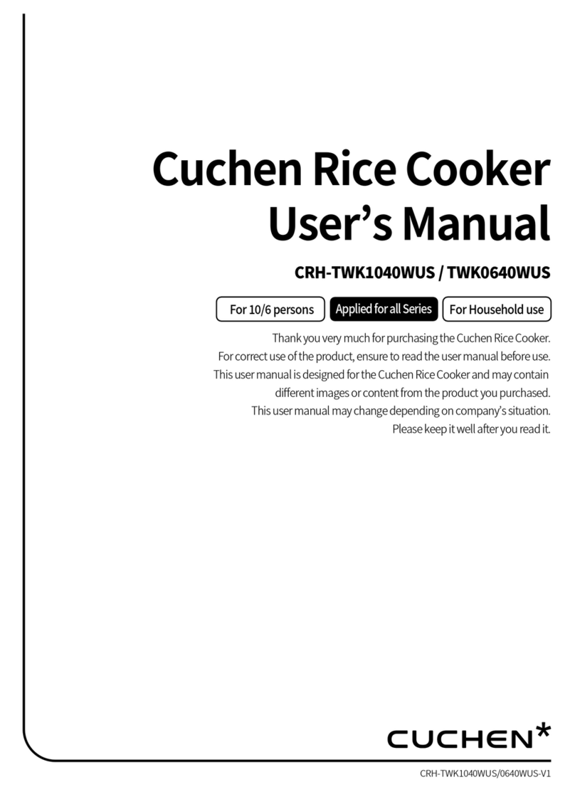 Cuchen CRH-TWK1040WUS User manual