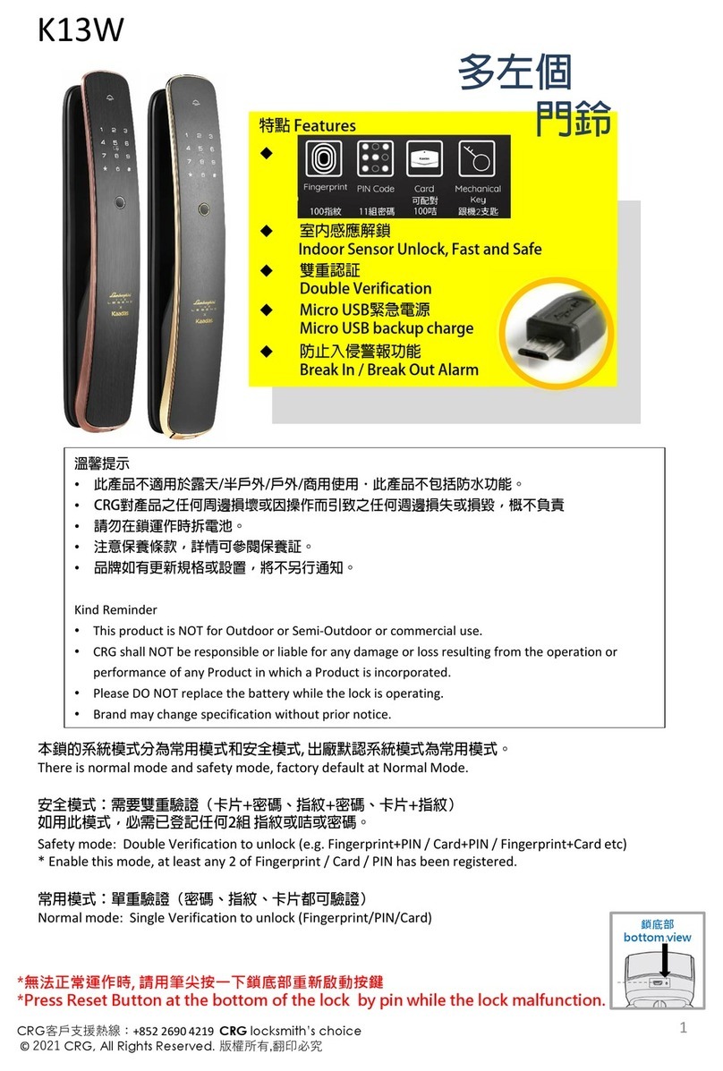 CRG K13W quick start guide
