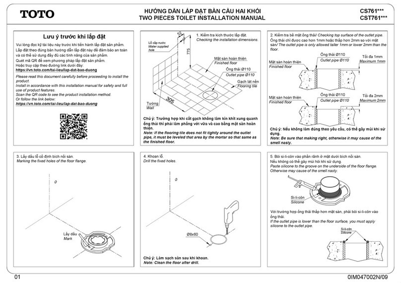 Toto CS761 Series User manual