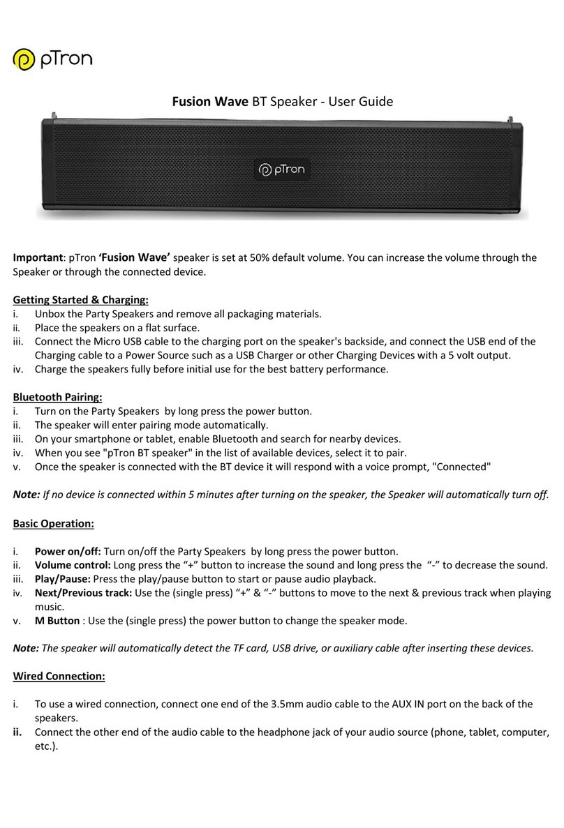 pTron Fusion Wave user guide