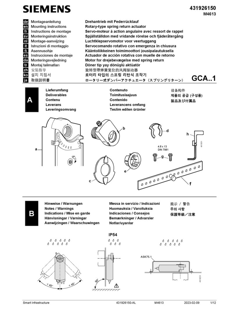 Siemens GCA 1 Series User manual Siemens GCA 1 Series User manual