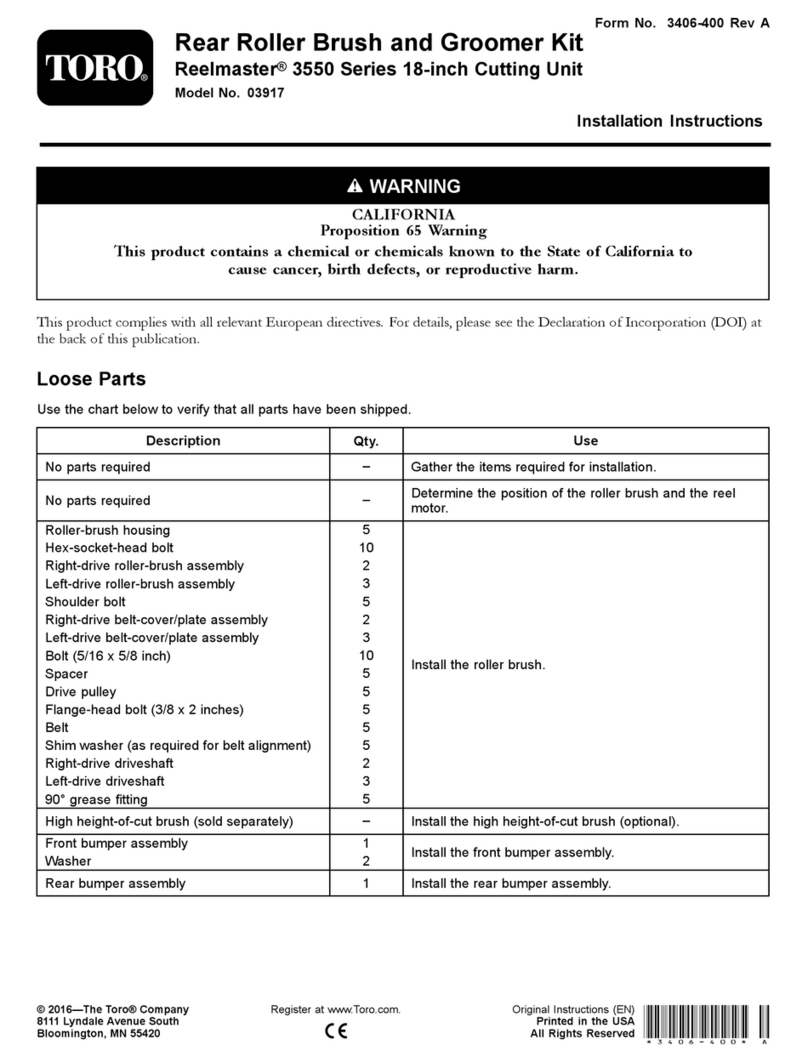 Toro 3550 User manual Toro 3550 User manual