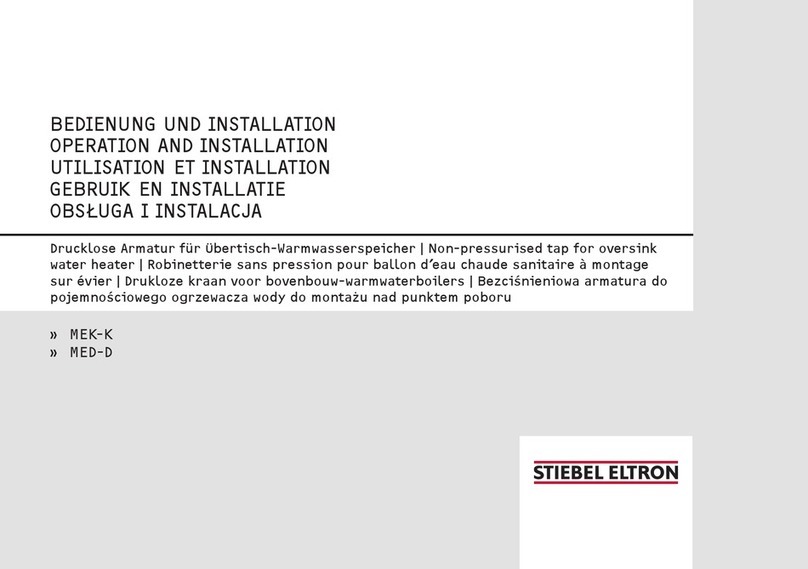 STIEBEL ELTRON MEK-K Operation and installation manual