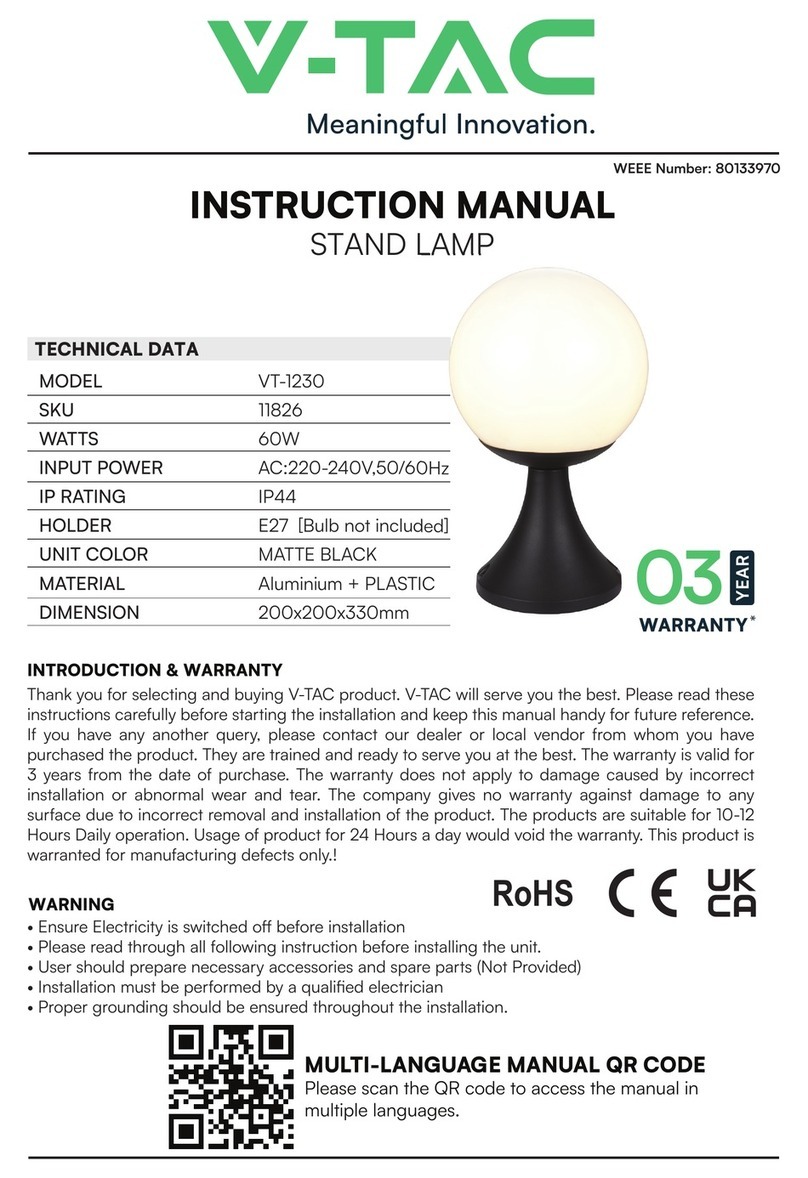 V-TAC VT-1230 instruction manual