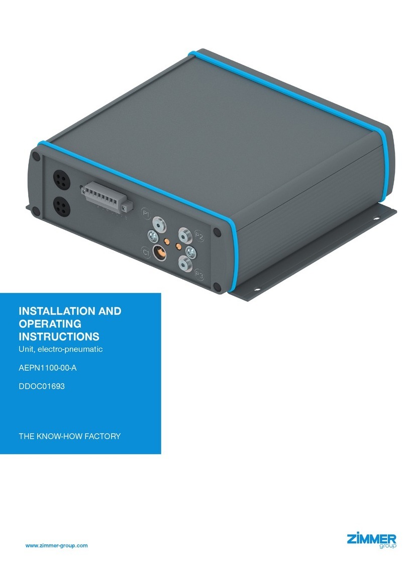 Zimmer AEPN1100-00-A Installation and operating instructions