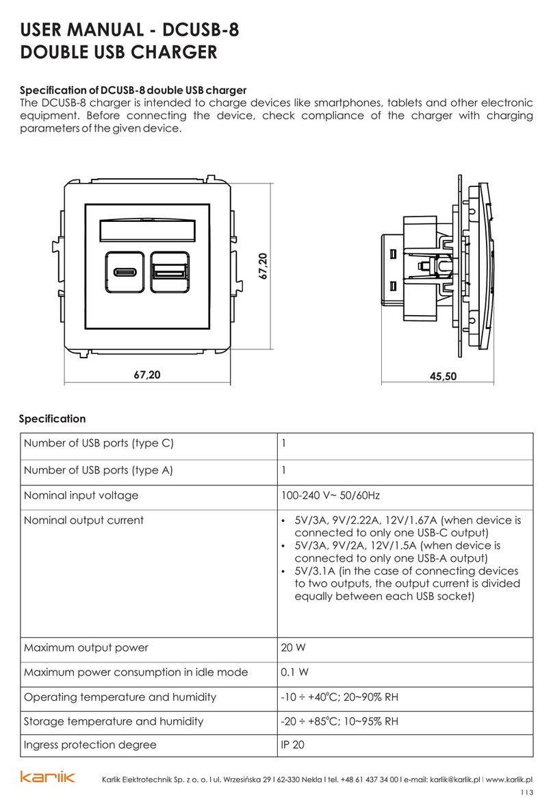 Karlik DCUSB-8 user manual