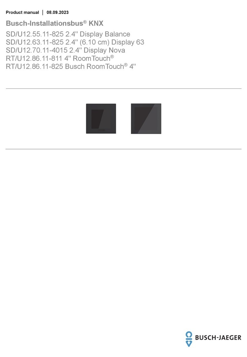 Busch-Jaeger SD/U12.55.11-825 manual