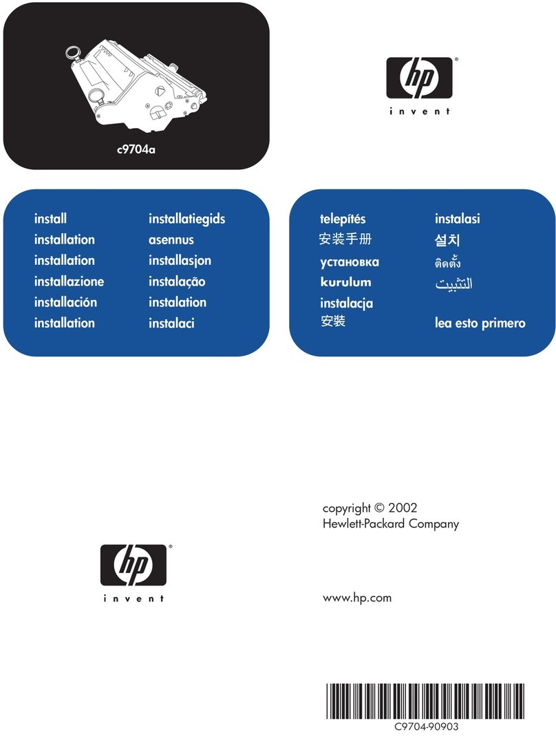 HP c9704a Instruction sheet