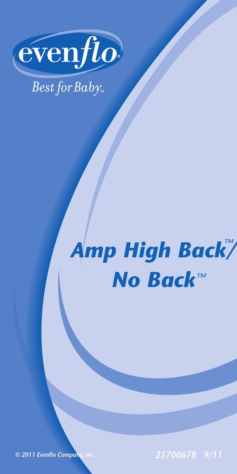 Evenflo Amp High Back / No Back manual