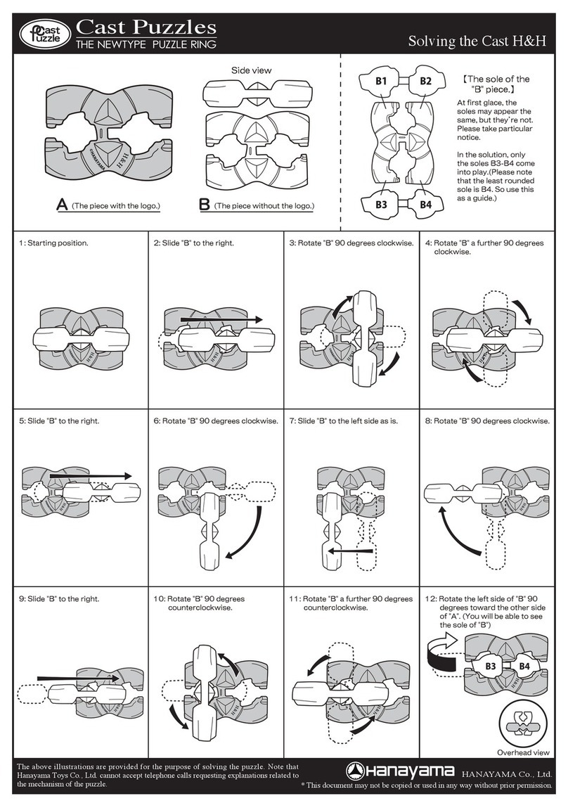 Hanayama CAST PUZZLE H&H manual