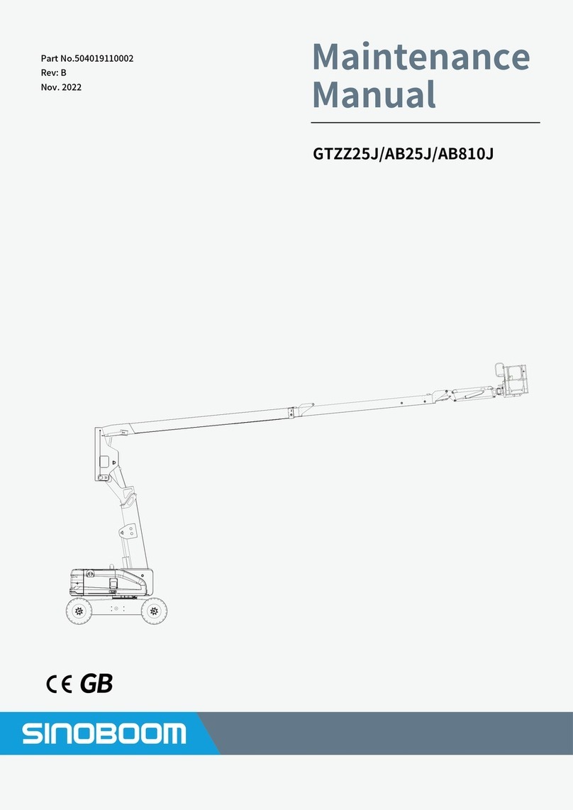 Sinoboom GTZZ25J Maintenance manual