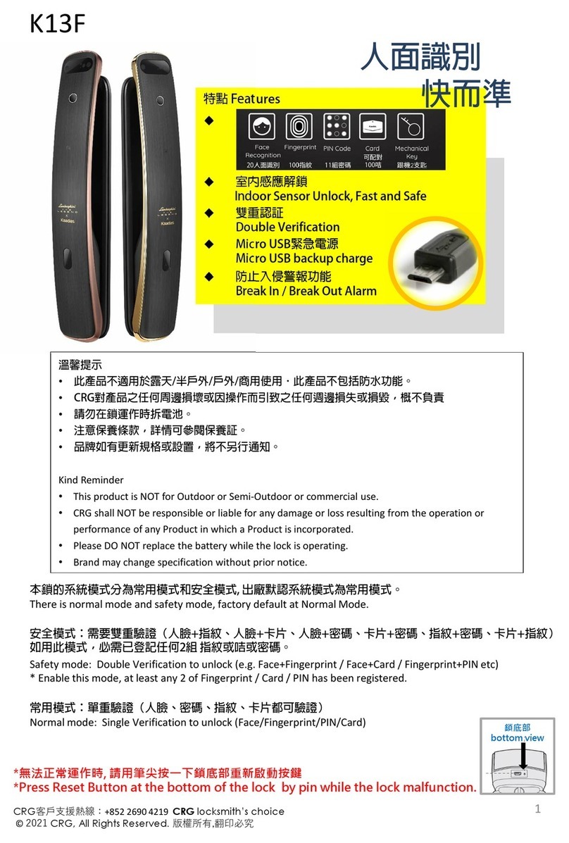 CRG K13F quick start guide