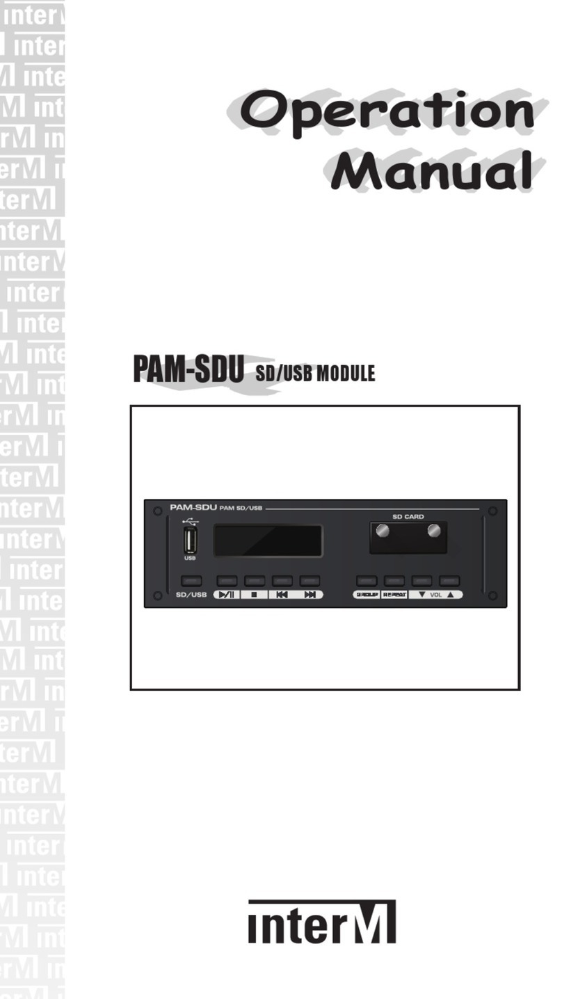 Inter-m PAM-SDU User manual