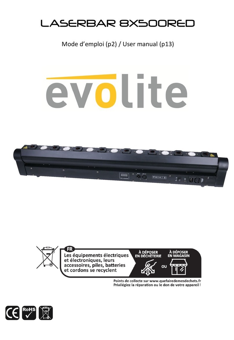 Evo-lite LASERBAR 8X500RED User manual