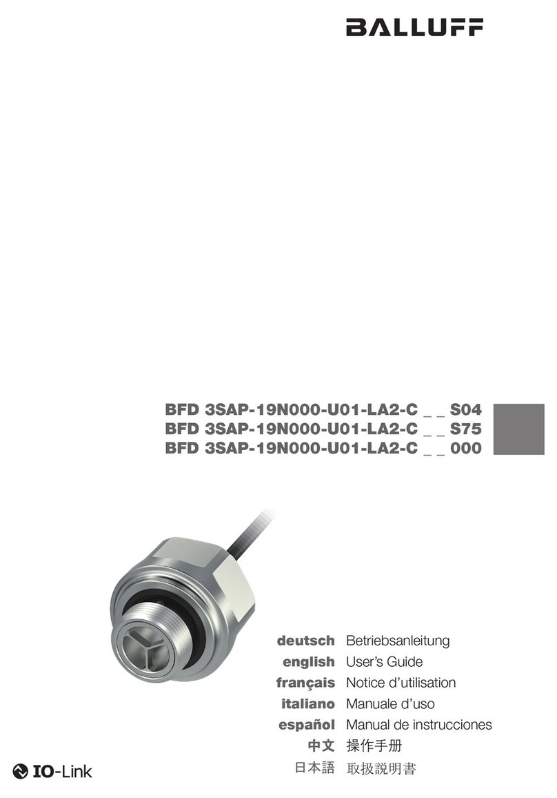 Balluff BFD 3SAP-19N000-U01-LA2-C S04 Series User manual