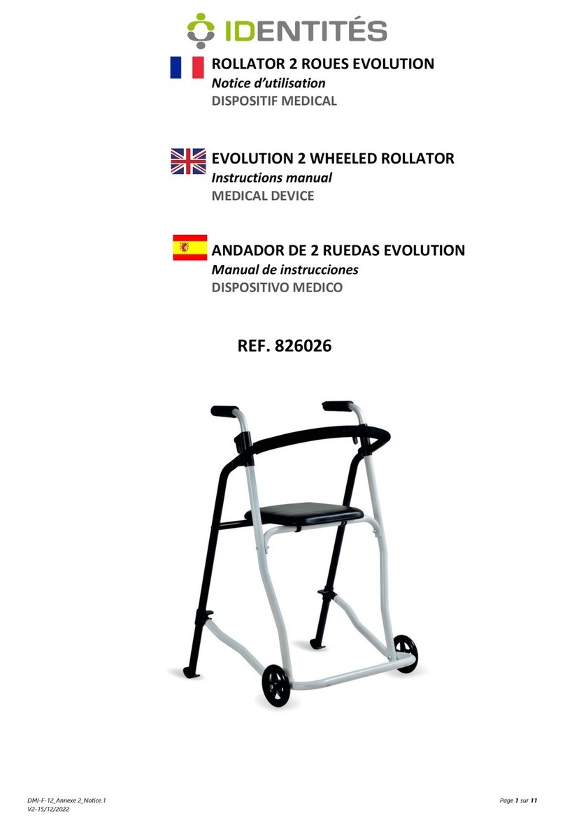 identités EVOLUTION 2 instruction manual