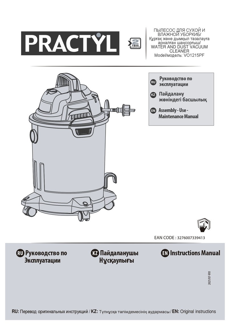 practyl VO121PF Assembly, Use, Maintenance Manual