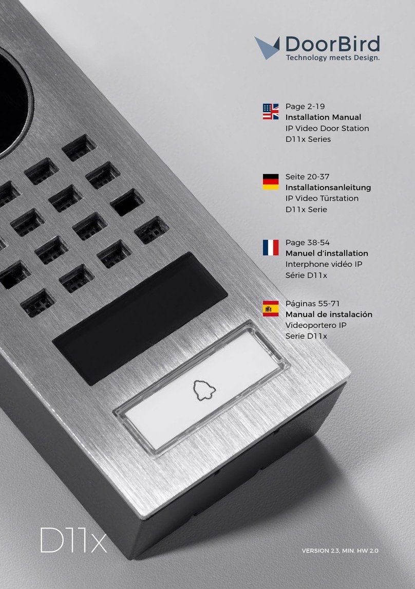 DoorBird D11 Series User manual
