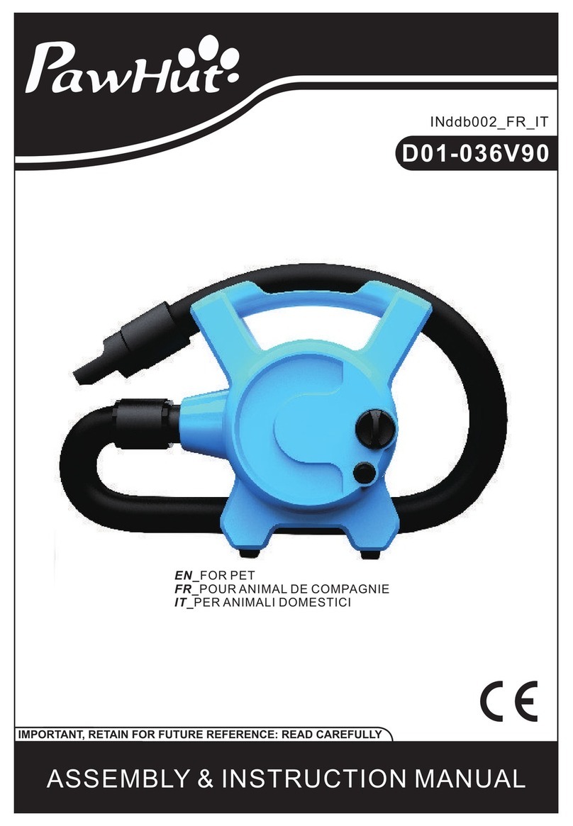 PawHut D01-036V90 Assembly & instruction manual