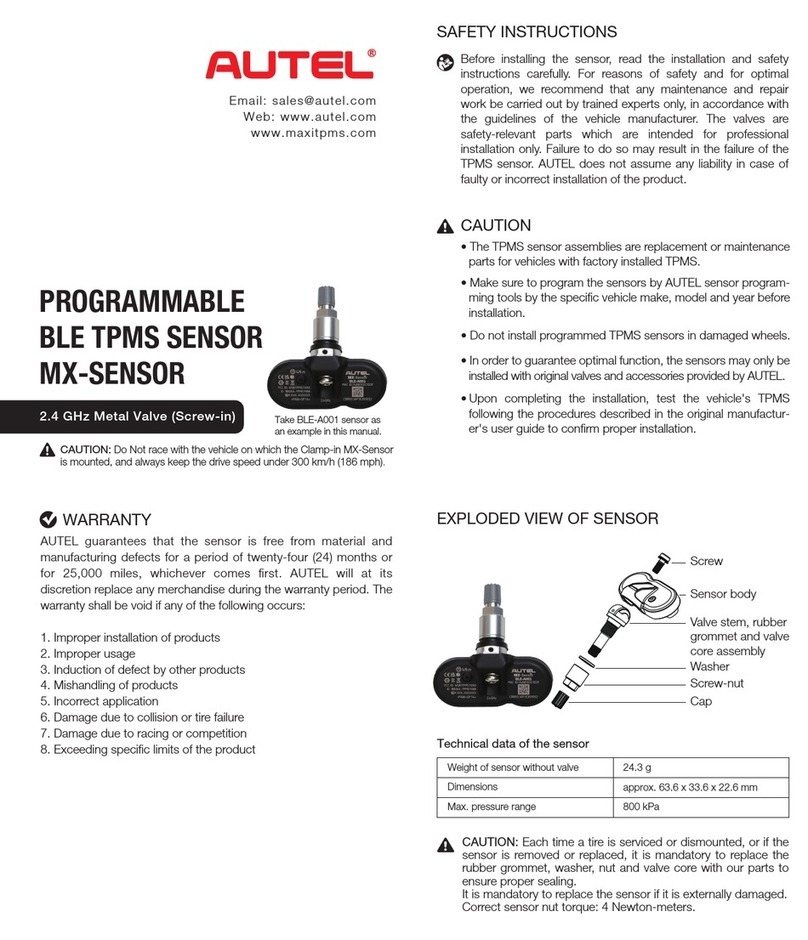 Autel MX-SENSOR quick start guide