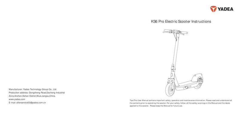 Yadea KS6 Pro User manual