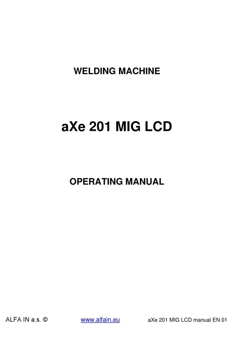 Alfain aXe 201 MIG LCD User manual