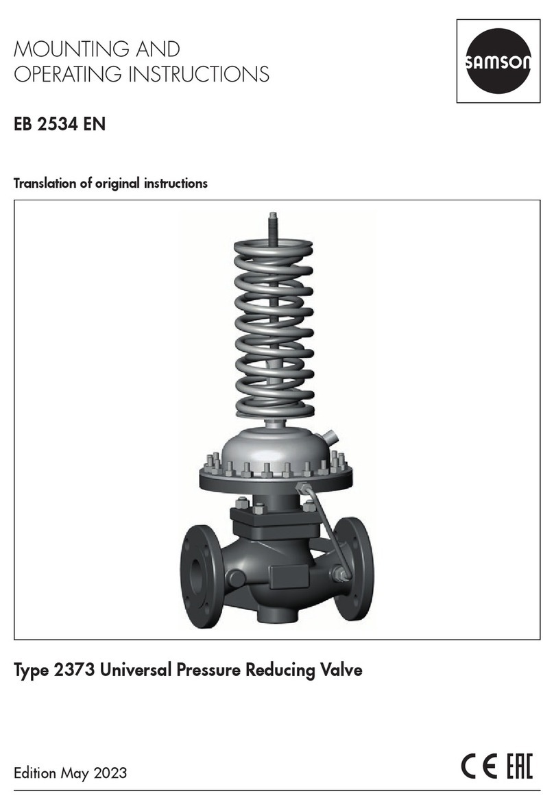 Samson 2373 Mounting and operating instruction