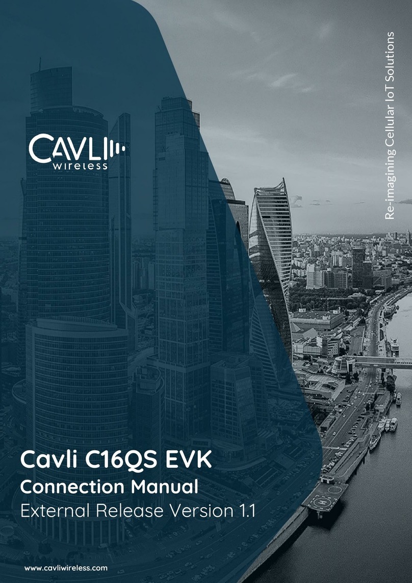 Cavli Wireless C16QS EVK Connection manual