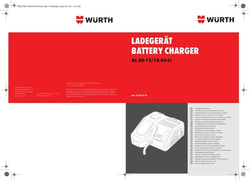 Würth AL 60-12/18-AS-LI Quick guide