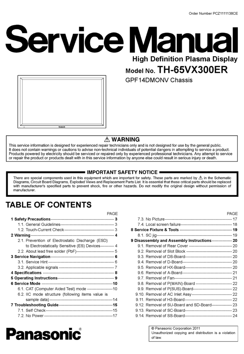 Panasonic TH-65VX300ER User manual