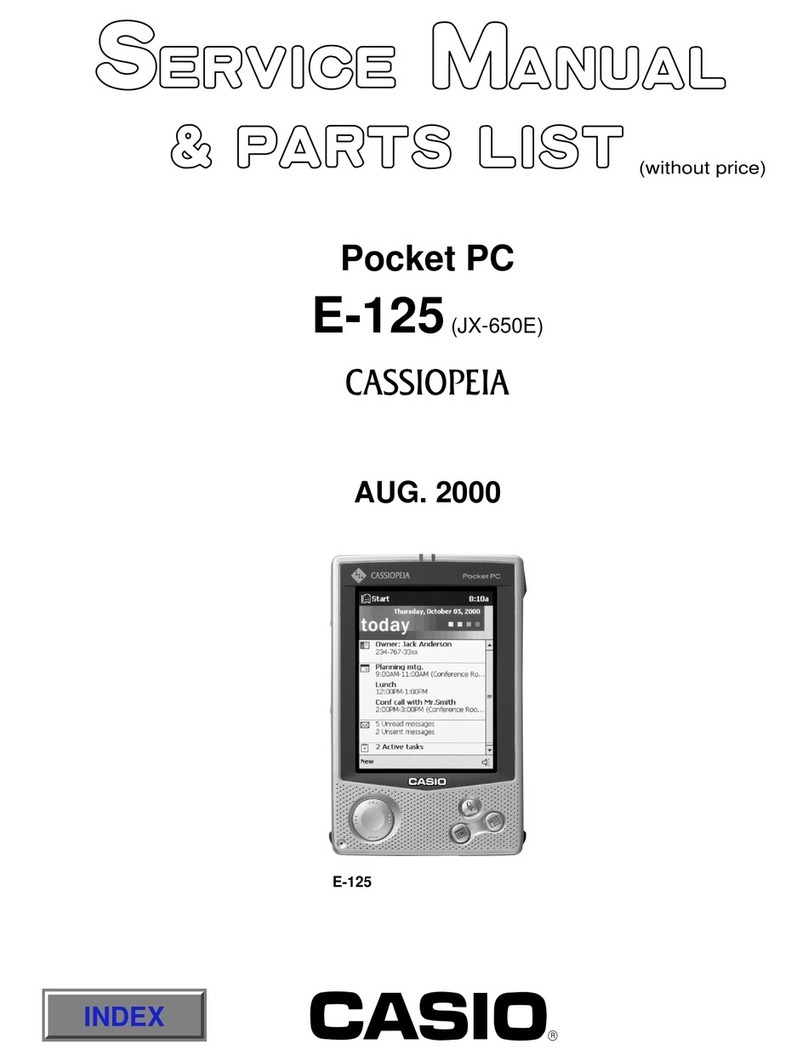 Casio Cassiopeia E-125 Troubleshooting guide