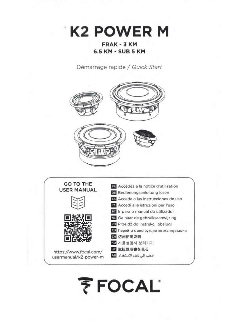 Focal K2 POWER M 3 KM quick start