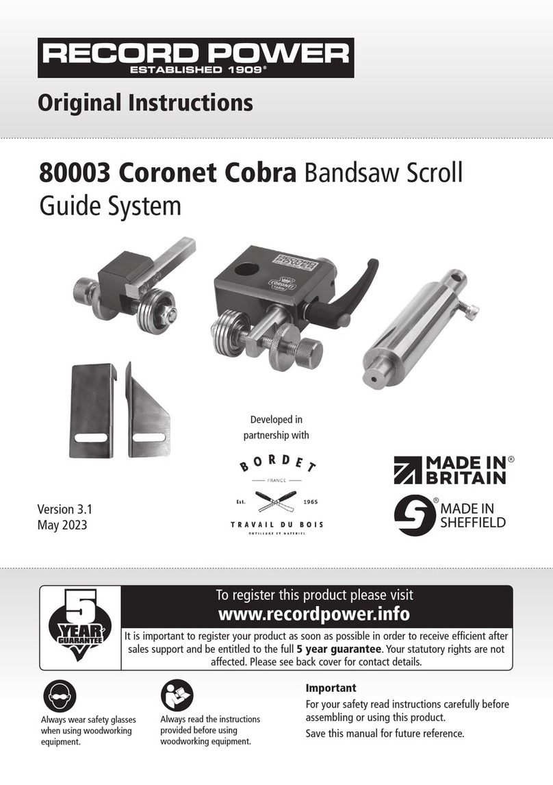 Record Power 80003 Coronet Cobra Original instructions