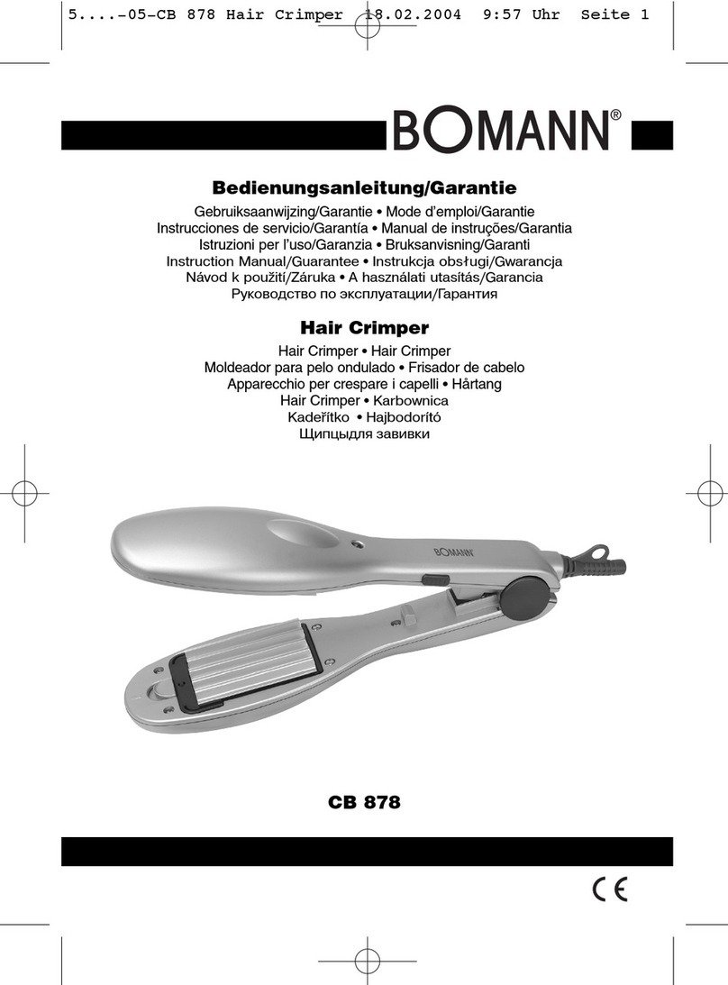 BOMANN CB 878 Instruction manual & guarantee
