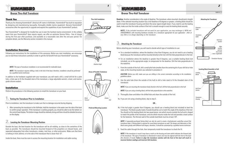 Humminbird XTH 9 20 P User manual