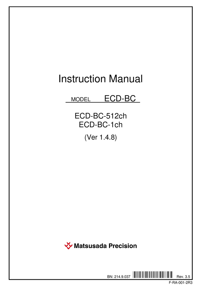 Matsusada Precision ECD-BC Series User manual