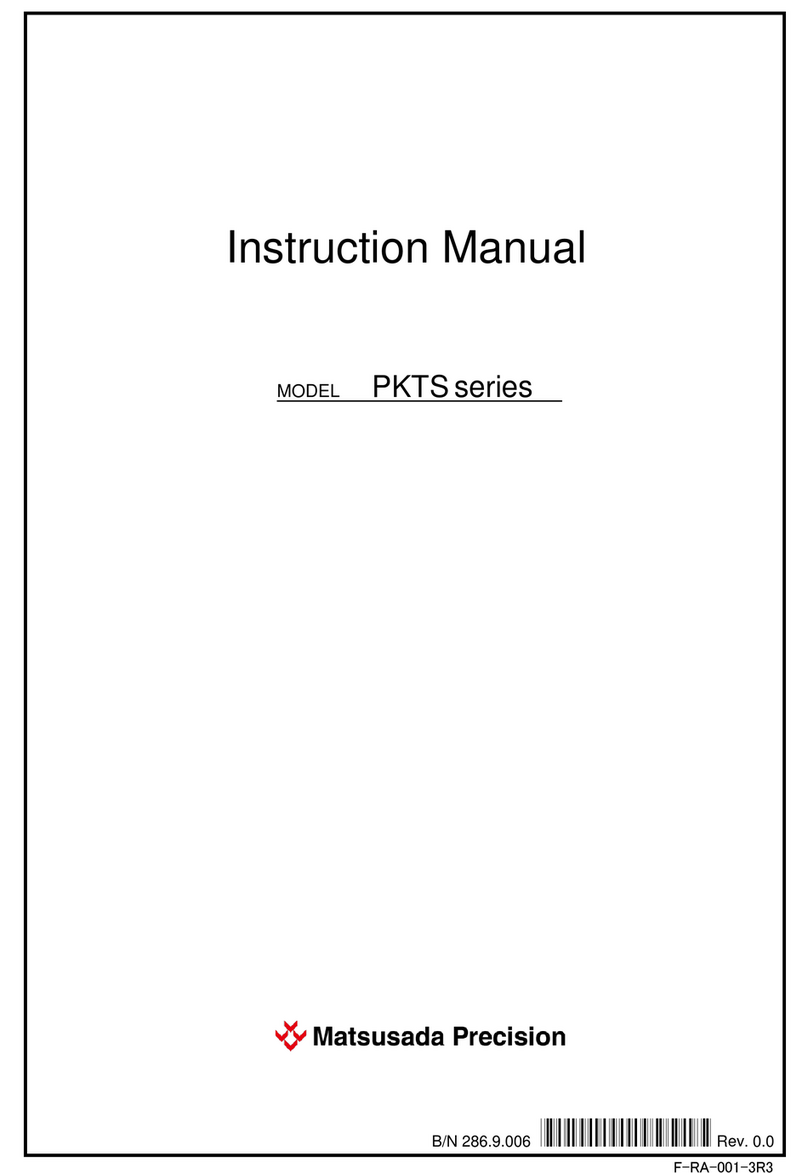 Matsusada Precision PKTS Series User manual