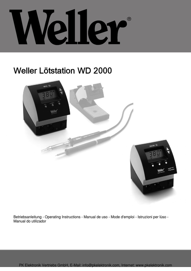 Weller WD 2000 operating instructions