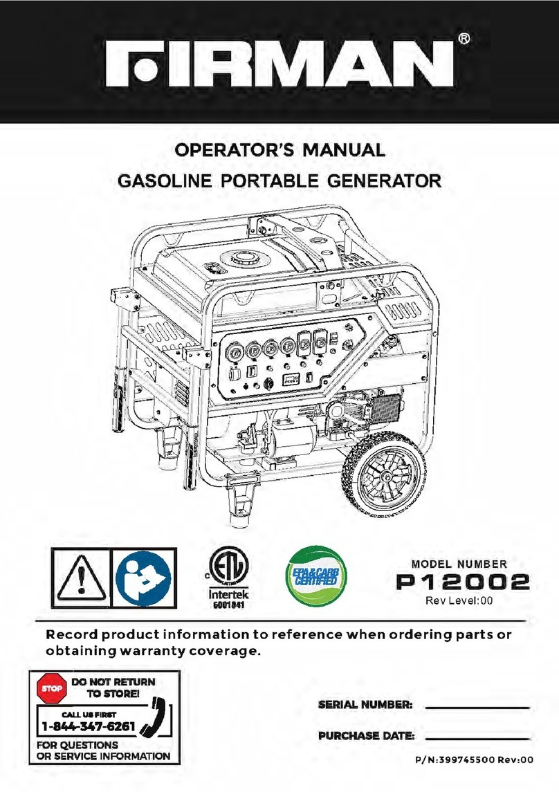 Firman P12002 Operator's manual