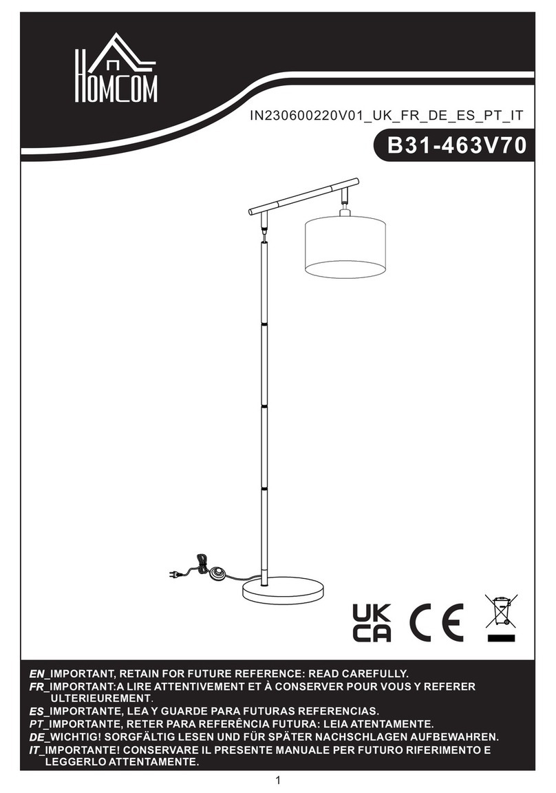 HOMCOM B31-463V70 manual