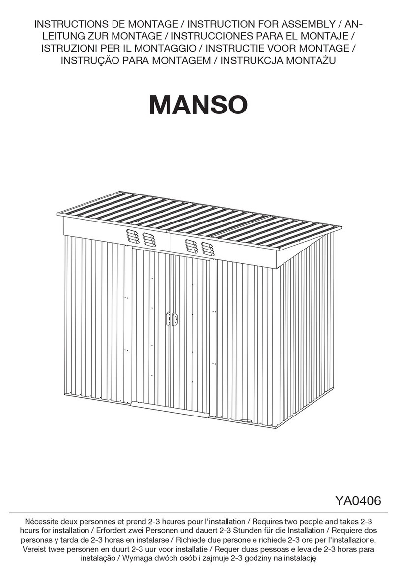 Vente Unique MANSO YA0406 Instructions for assembly
