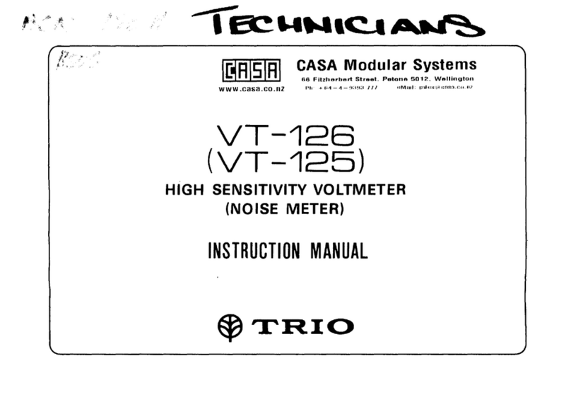 Trio VT-126 instruction manual