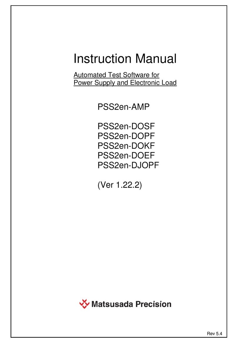 Matsusada Precision PSS2en-AMP User manual