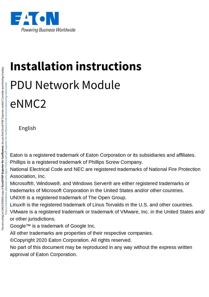 Eaton eNMC2 installation instructions