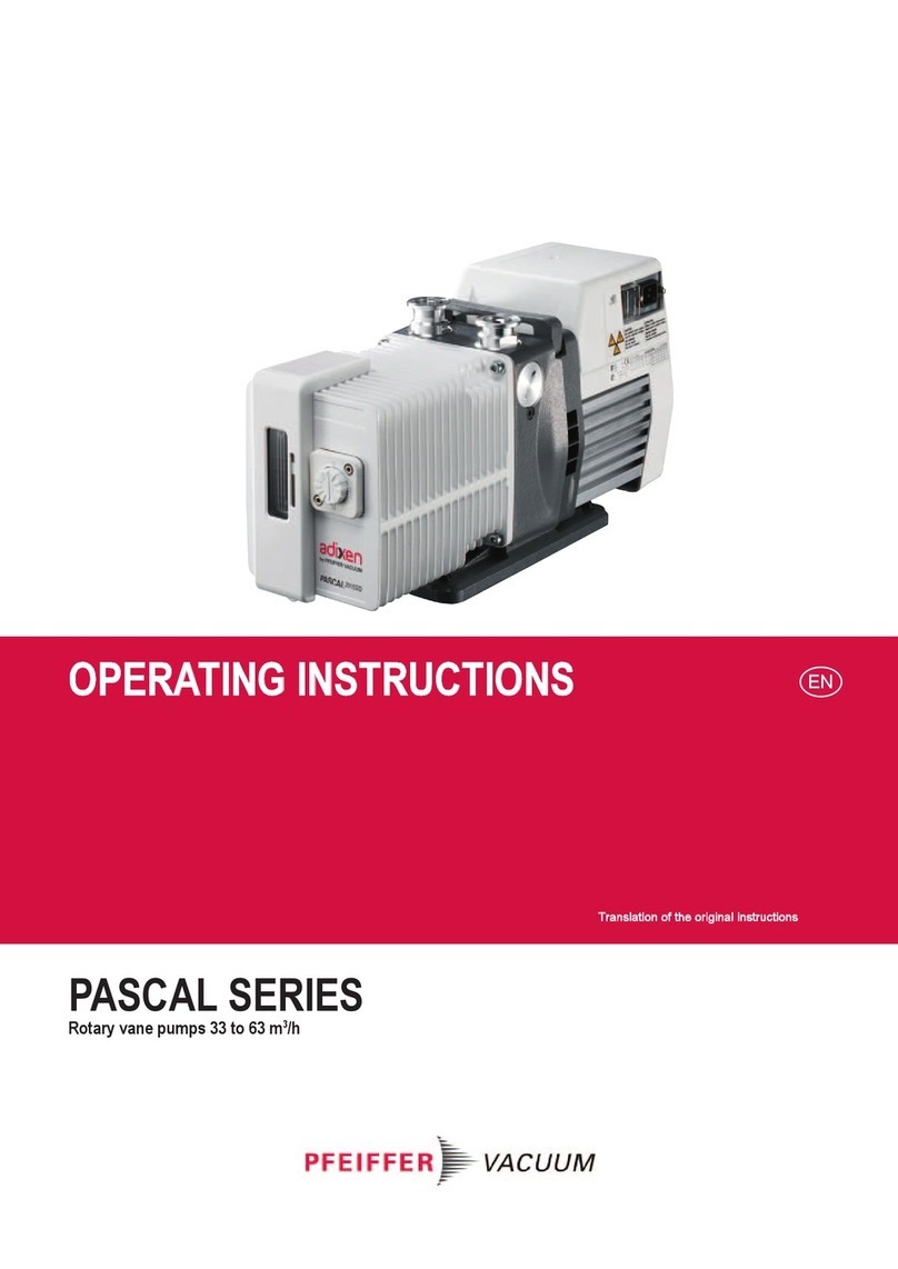Pfeiffer Vacuum Pascal Series User manual Pfeiffer Vacuum Pascal Series User manual
