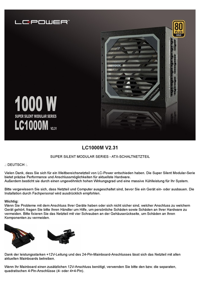 LC-POWER LC1000M User manual