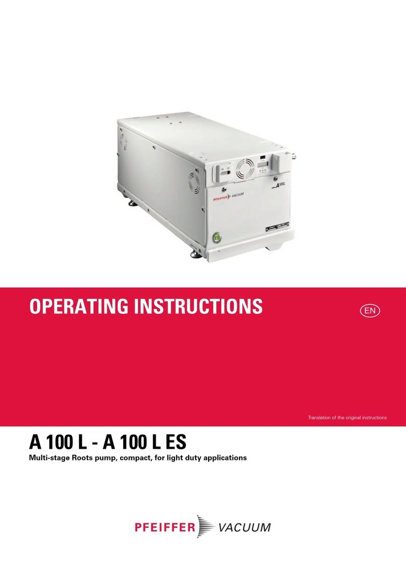 Pfeiffer Vacuum A 100 L operating instructions