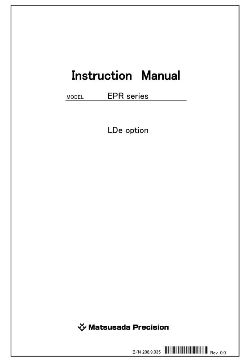 Matsusada Precision EPR Series User manual