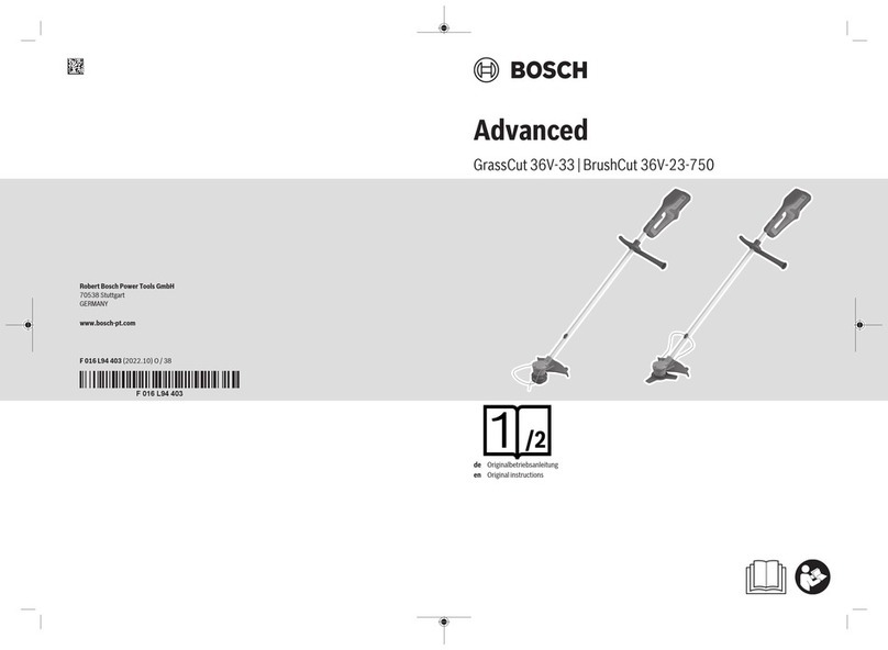 Bosch Advanced GrassCut 36V-33 User manual