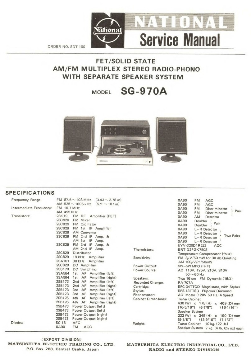 National SG-970A User manual